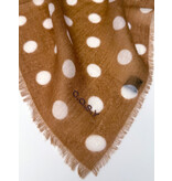 Cosy 100% cashmere Dots  Biscuit