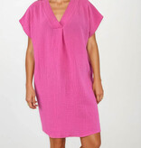 Cosy Tuniek Jurk Fuchsia