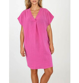 Cosy Tuniek Jurk Fuchsia