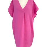 Cosy Tuniek Jurk Fuchsia
