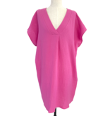 Cosy Tuniek Jurk Fuchsia