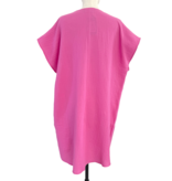 Cosy Tuniek Jurk Fuchsia