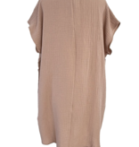 Cosy Tuniek Jurk Taupe