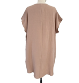 Cosy Tuniek Jurk Taupe