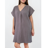 Cosy Tuniek Jurk Dark Gray