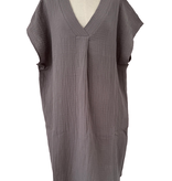 Cosy Tuniek Jurk Dark Gray