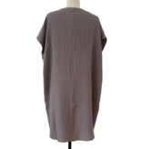 Cosy Tuniek Jurk Dark Gray
