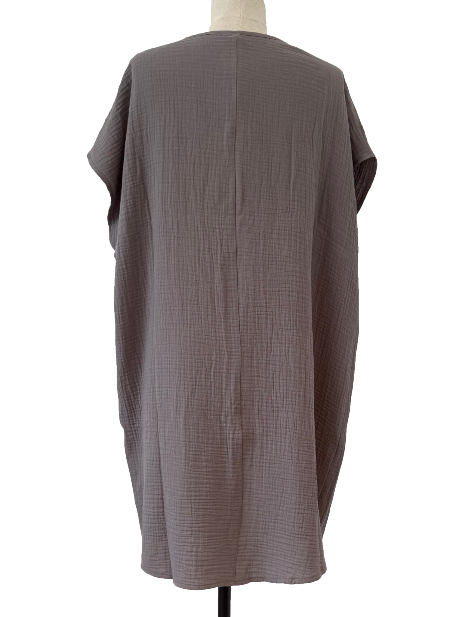 Cosy Tuniek Jurk Dark Gray