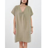 Cosy Tuniek Jurk Olive