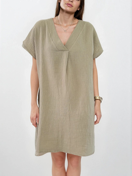 Cosy Tuniek Jurk Olive