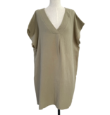 Cosy Tuniek Jurk Olive