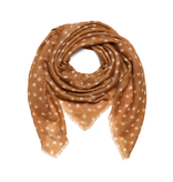 Cosy 100% cashmere Stars  Biscuit