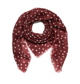 Sjaal 100% Cashmere Stars Cabernet