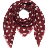 C.O.S.Y by SjaalMania Sjaal 100% Cashmere Dots Cabernet