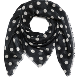 C.O.S.Y by SjaalMania Sjaal 100% Cashmere Dots Black