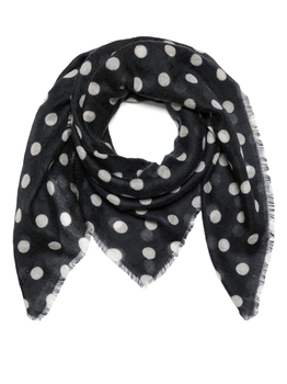 C.O.S.Y by SjaalMania Sjaal 100% Cashmere Dots Black