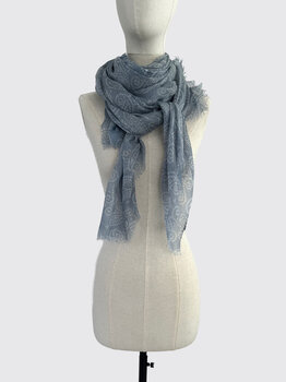 C.O.S.Y by SjaalMania Sjaal Cosy Paisley  Faded Denim