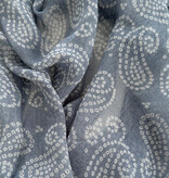 C.O.S.Y by SjaalMania Sjaal Cosy Paisley Faded Denim