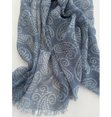 C.O.S.Y by SjaalMania Sjaal Cosy Paisley Faded Denim C.O.S.Y by SjaalMania Sjaal Cosy Paisley Faded Denim