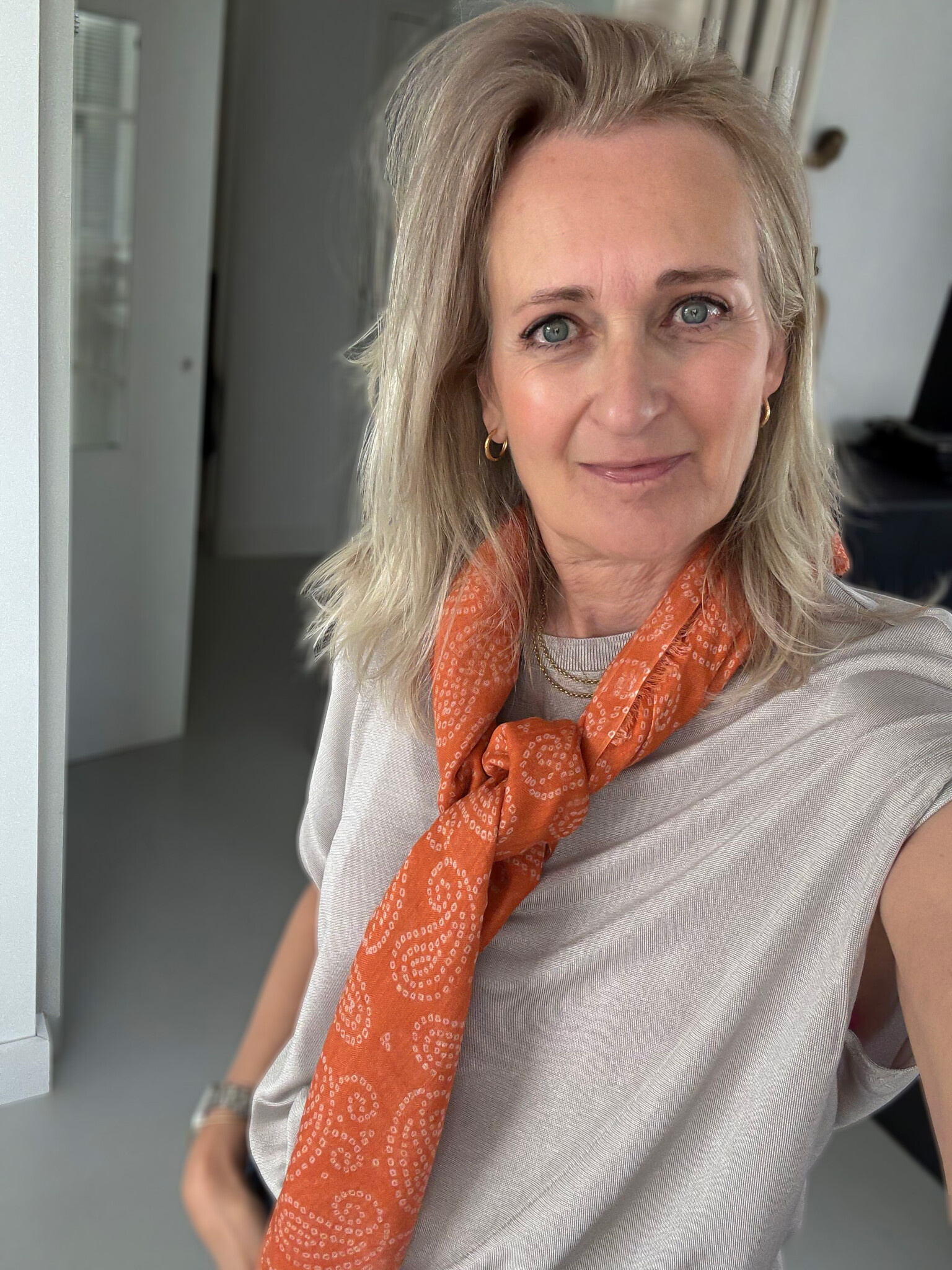 Sjaal Cosy Paisley Coral Reef