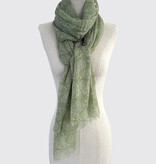 Sjaal Cosy Paisley Desert Sage