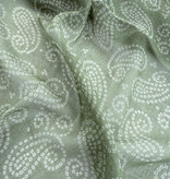 Sjaal Cosy Paisley Desert Sage