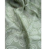 Sjaal Cosy Paisley Desert Sage