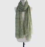 Sjaal Cosy Paisley Desert Sage