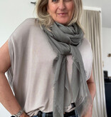 Sjaal Cosy Solid Olive Branch