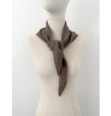 Cosy Triangle Scarf Small Dark Brown