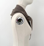 Cosy Triangle Scarf Small Dark Brown
