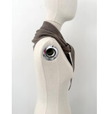 Cosy Triangle Scarf Small Dark Brown