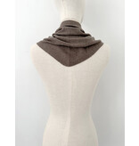 Cosy Triangle Scarf Small Dark Brown