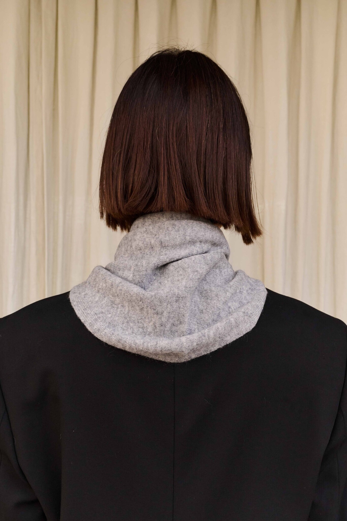 Sjaal Cosy Triangle Medium Grey