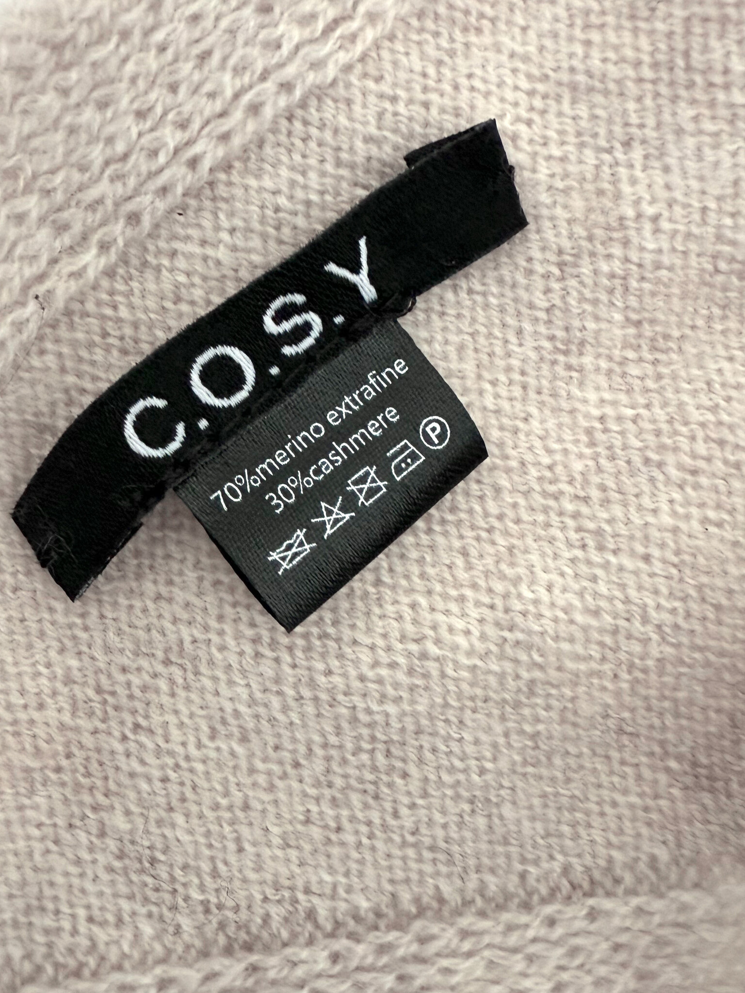 Sjaal Cosy Triangle Small Oatmeal