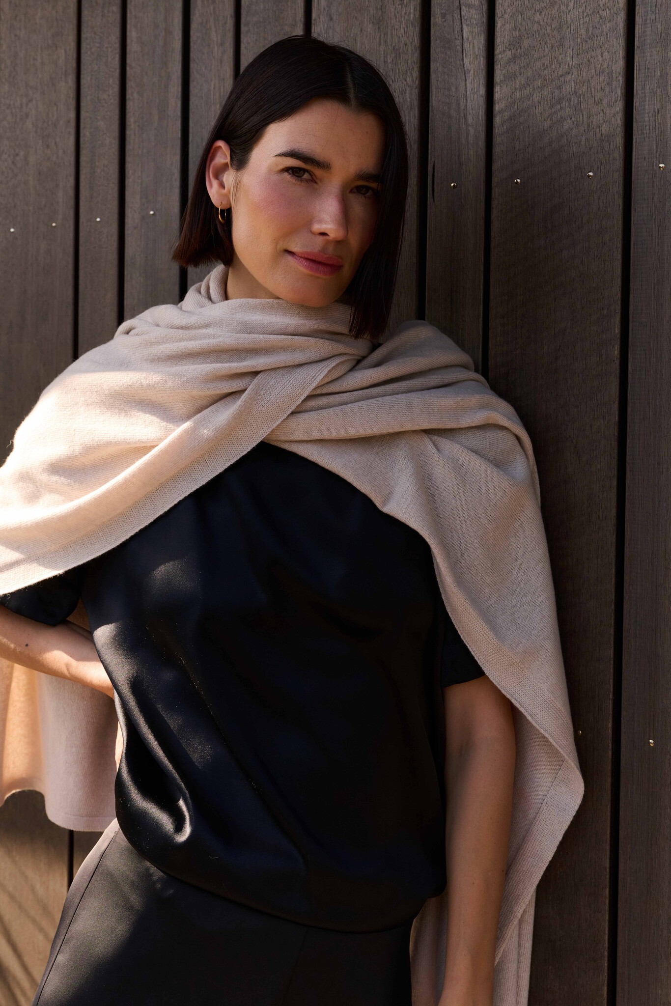 Sjaal SjaalMania Cosy Chic Light Sand
