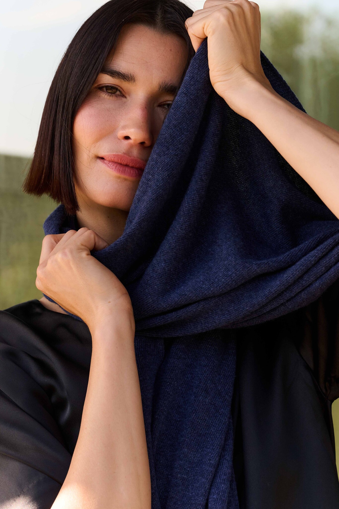 Sjaal SjaalMania Cosy Chic Denim Melee