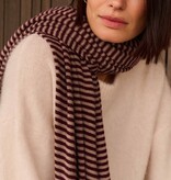 Sjaal Cosy Chic Stripes Burgundy - Soft Taupe