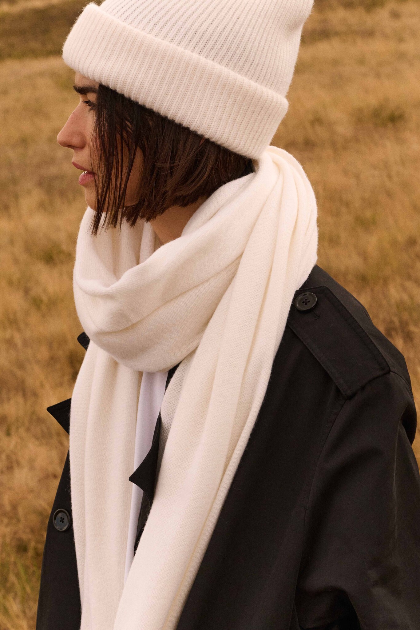 Sjaal SjaalMania Cosy Chic Creamy White