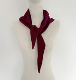 Sjaal Cosy Triangle Small Rouge Noir