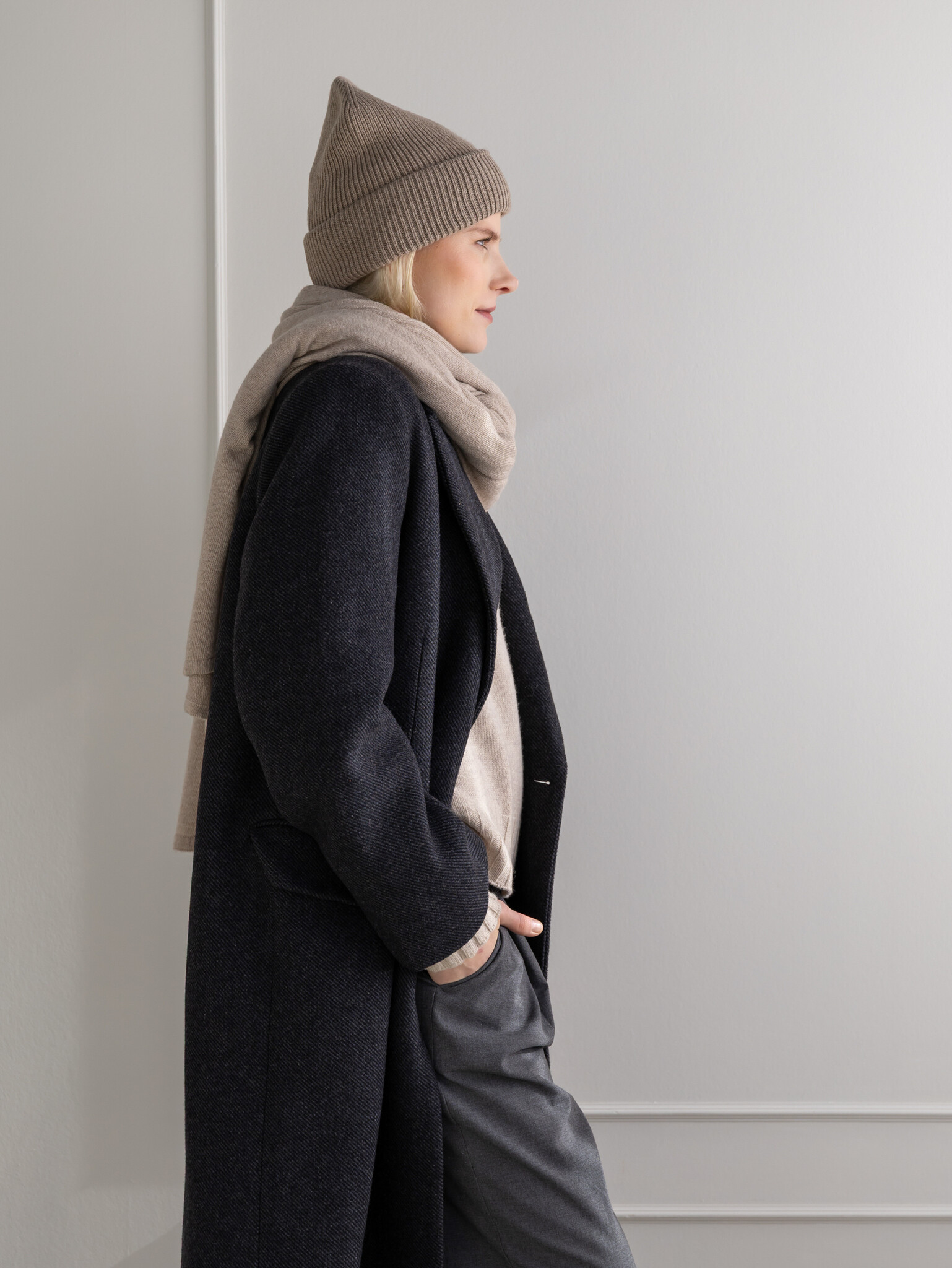 Cosy Beanie Soft Taupe Melee