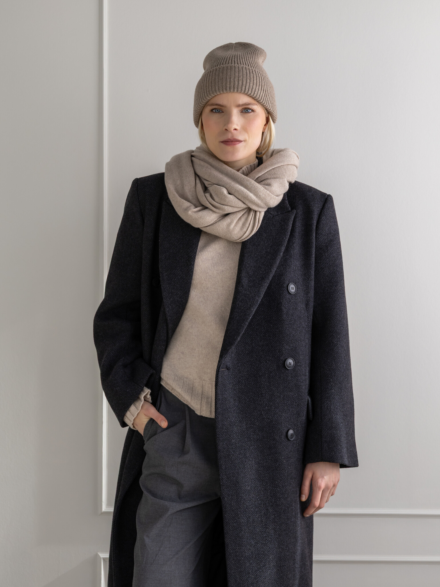 Cosy Beanie Soft Taupe Melee