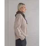 Cosy Triangle Scarf Small Dark Brown