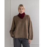 Sjaal Cosy Triangle Small Rouge Noir