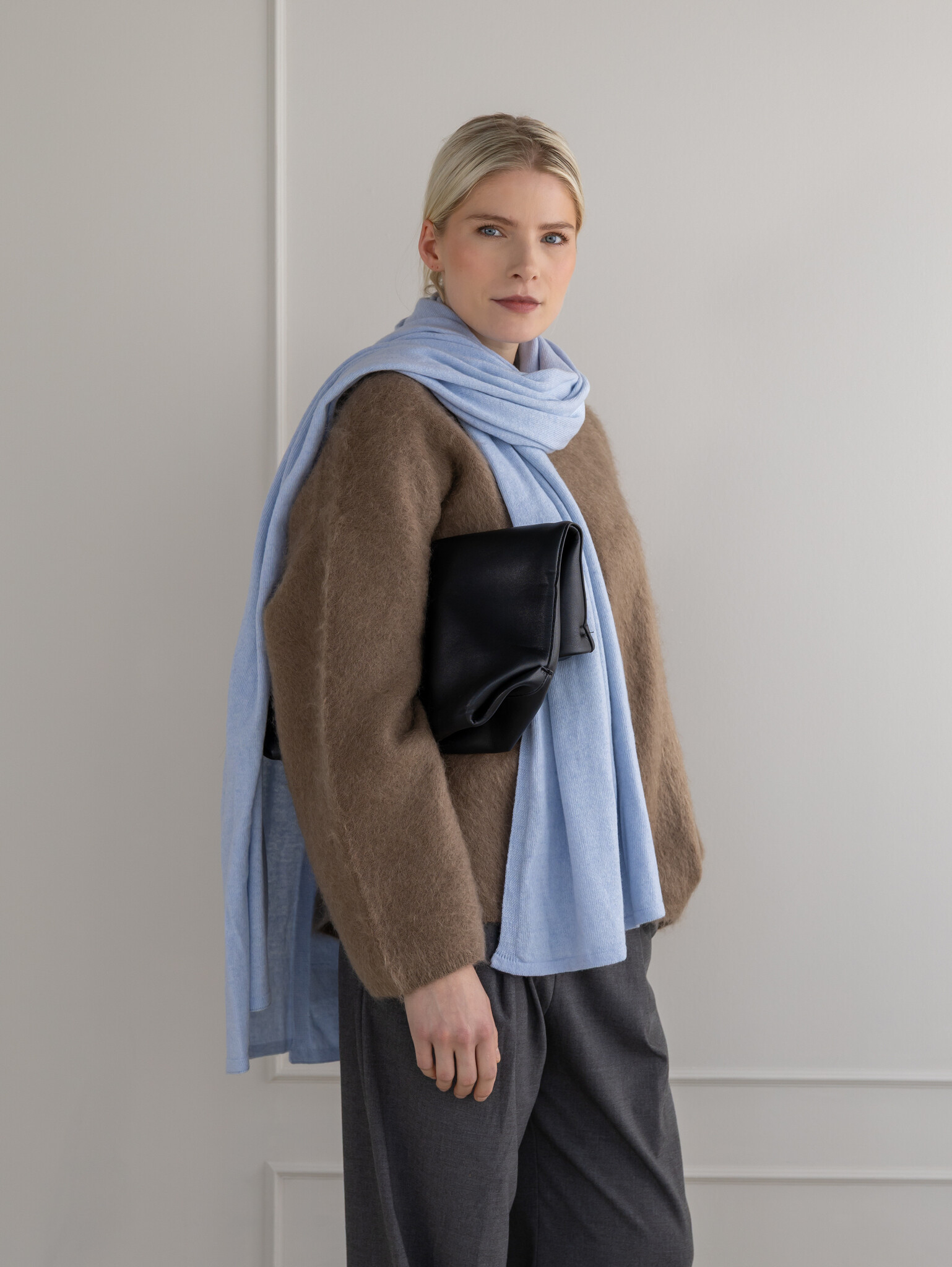 Sjaal SjaalMania Cosy Chic Airy Blue Melee