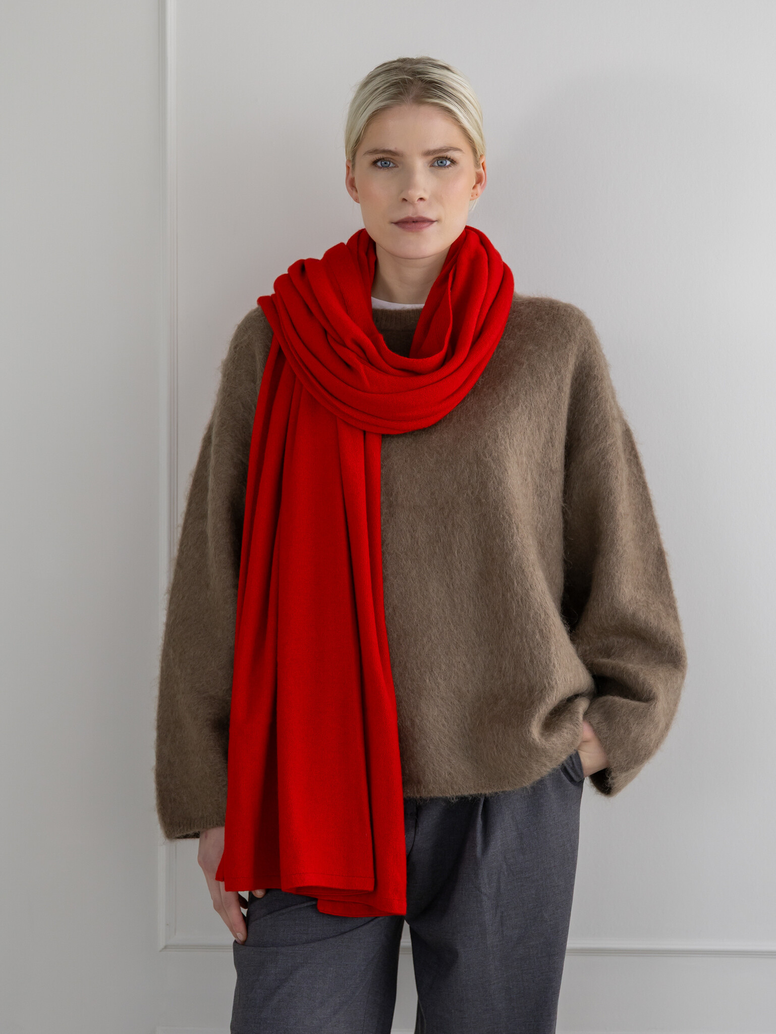 C.O.S.Y by SjaalMania Sjaal SjaalMania Cosy Chic Lipstick Red