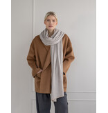 Sjaal Cosy Chic Stripes Pearl Grey / Sand