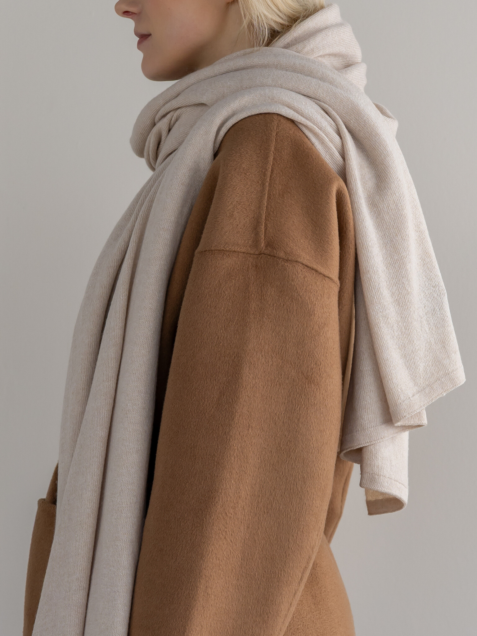 Sjaal SjaalMania Cosy Chic Light Sand
