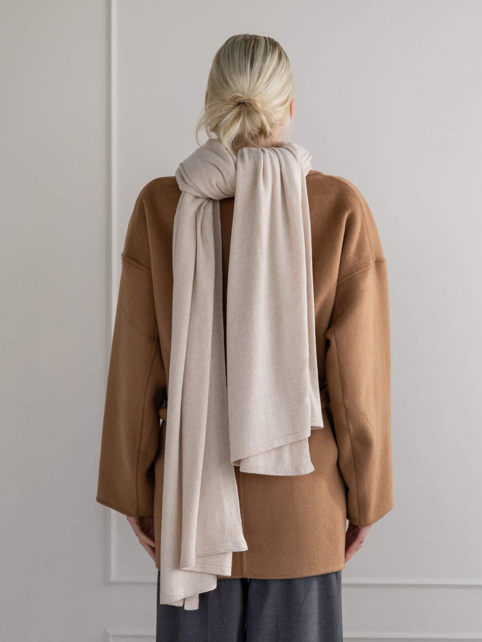 Sjaal SjaalMania Cosy Chic Light Sand