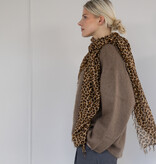 Sjaal Cosy Cashmy Leopard Brown